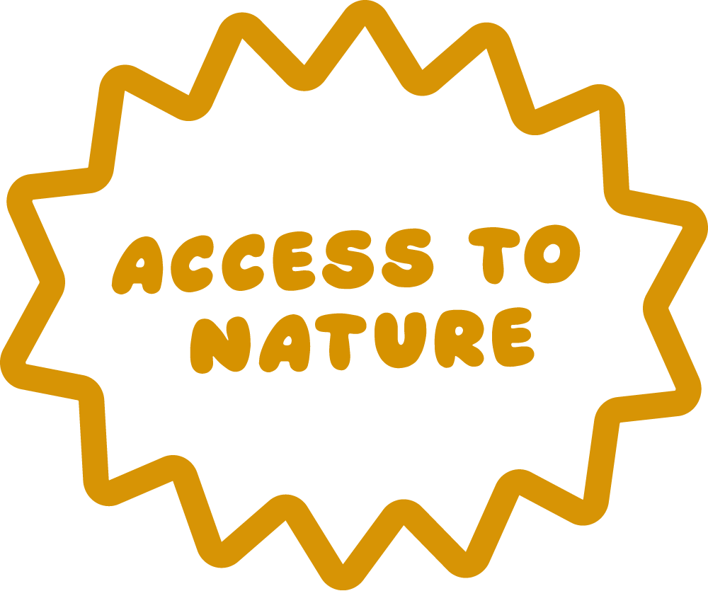 Plant Pals Quote: 'Access To Nature' - A Message in Yellow